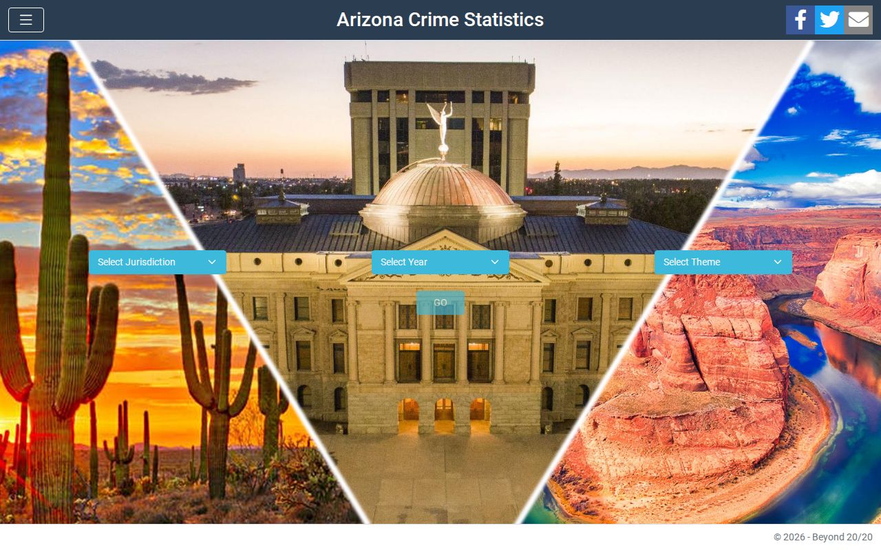 Arizona arrest history TOPS statistics dashboard