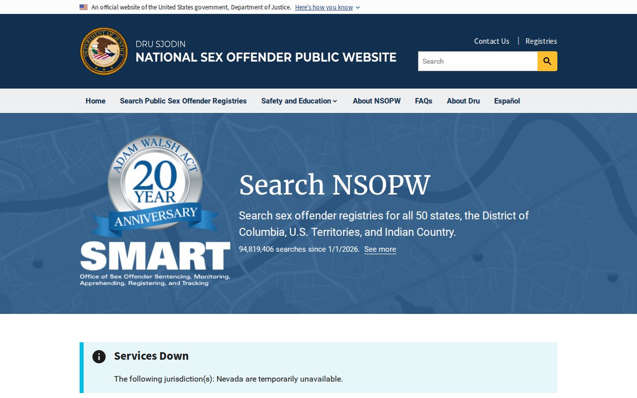 National registry search for records beyond Arizona